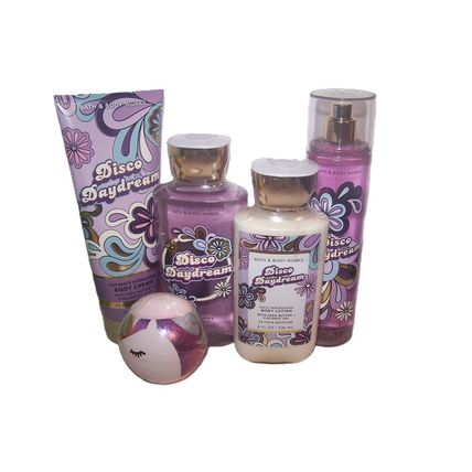 Bath & Body Works Disco Daydream 5 Piece Set Gel, Lotion, Cream, Mist, Bath Fizz