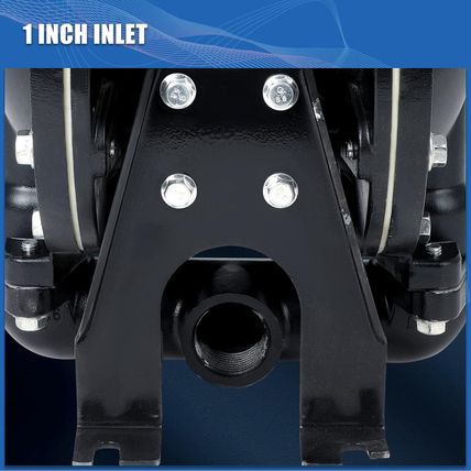 QBY4-25L Air-Operated Double Diaphragm Pump 1" Inlet Waste Oil Transfer Pumps Pn