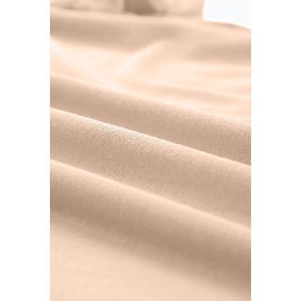 Khaki Casual Plain Crew Neck Tee