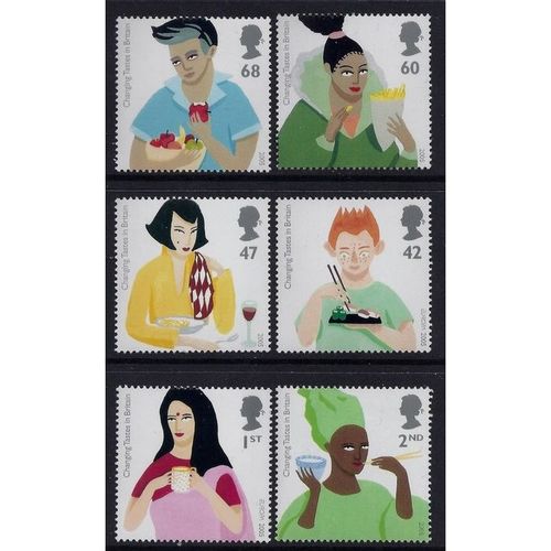 Great Britain 2005 Europa Changing Tastes Unmounted Mint NHM SG 2555-2560 stamp