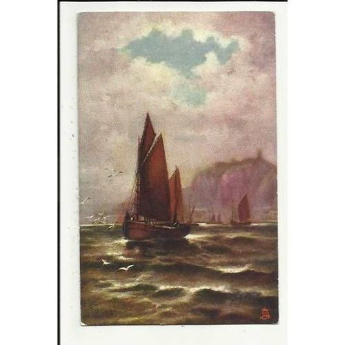 6694 Yorkshire OFF WHITBY Tuck Oilette Postcard