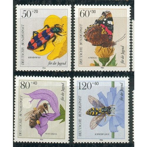 Germany 1984 - SG2052-55 - Youth Welfare - Pollinating Insects (unused)