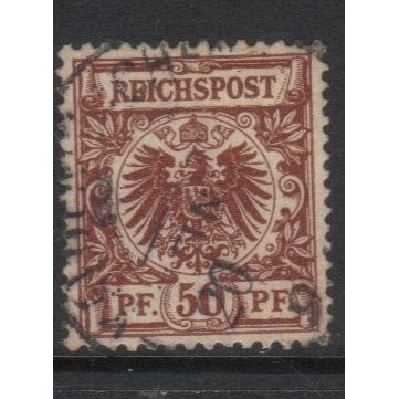 GERMANY 1889 REICHPOST 50pf USED #2
