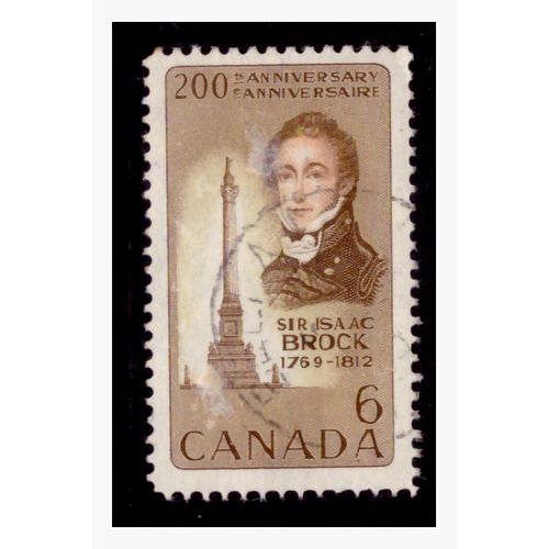Canada 1969 - 6c - 200th Birth Anniv. of Sir Isaac Brock Used Stamps