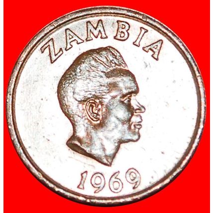 GREAT BRITAIN (1968-1978): ZAMBIA ★ 1 NGWEE 1969 ANTEATER! LOW START★NO RESERVE