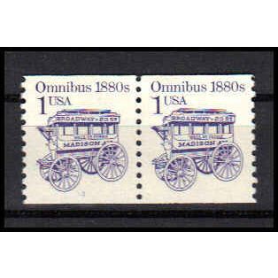 2225 1c Omnibus Very Fine MNH Dry Gum CNP Left 1 PA0853