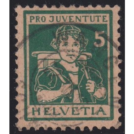 SWITZERLAND 1916 PRO JUVENTUTE. Good Used ' WANGEN ' cds (D2)