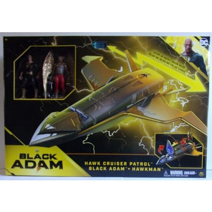 BLACK ADAM ' HAWK CRUISER PATROL ' with 2 action figure set (2022)
