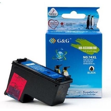 Compatible with HP 74XL Black (CB336WN) Remanufactured High Yield Ink Cartridge