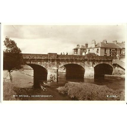 Wales HAVERFORDWEST New Bridge Postcard (Valentine W.2542)