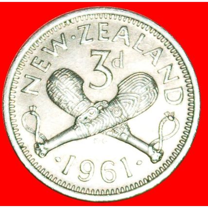 GREAT BRITAIN (1956-1965):NEW ZEALAND★3 PENCE 1961 NOT NUDE★LOW START★NO RESERVE