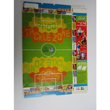 Nestle Shreddies 2000 EURO 2000 Football Empty Cereal Box 750g Box only