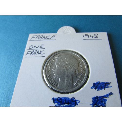 1948 FRANCE ONE FRANC FREE POST. AAU