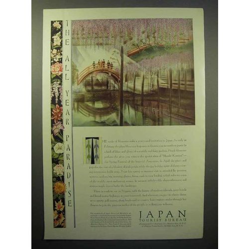 1930 Japan Tourism Ad - The All Year Paradise