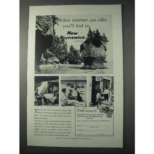 1959 New Brunswick Canada Ad - All Summer Can Offer