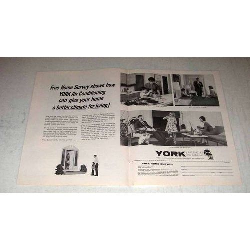 1964 York Air Conditioning Ad - Climate for Living