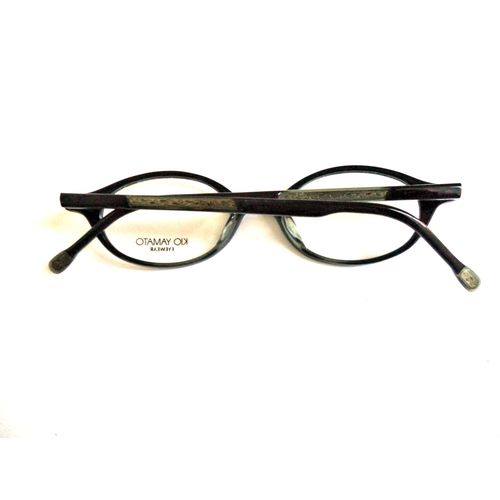 New Kio Yamato Eyeglasses Black Horn Rim Cateye 45-19 Silver Japan Glasses Women