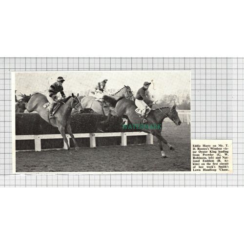 C2774) Eddie Harty Mr TD Rootes Oyster King Horse Racing Windsor - 1968 Clip