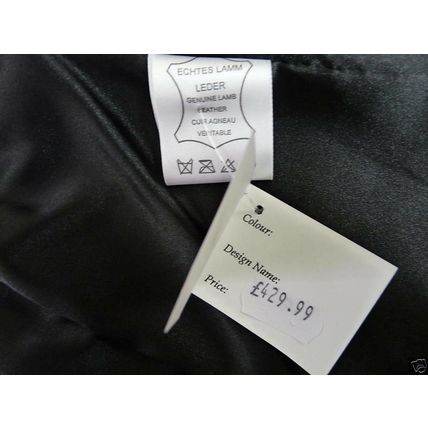 Impero Genuine Italian Leather Black 3/4 Length Coat UK 10 £429.99 BNWT