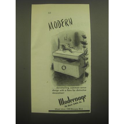 1946 Modernage Furniture Advertisement - Modern