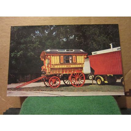 FAIRGROUND CARAVAN unused postcard by J Salmon #