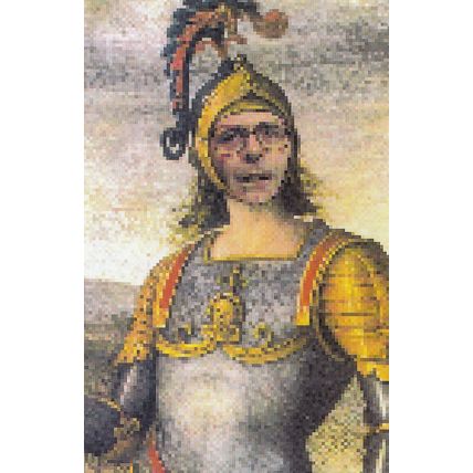John Major As Joan Of Arc Comic Humour Prime Minister Postcard