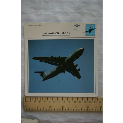 Lockheed C-5B Galaxy - USA - Transport & Utility - Collectors Club Card