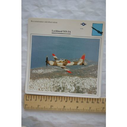 Lockheed YO-3A - USA - Reconnaissance & Observation - Collectors Club Card
