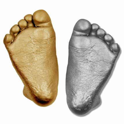 New Baby Casting Kit 3D Keepsakes Plaster Casts Feet Hands Prints Silver Gold