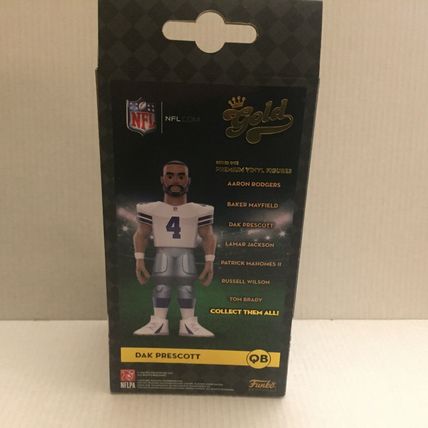NEW NFL Dallas Cowboys Dak Prescott Funko Vinyl Gold 5'' Figure