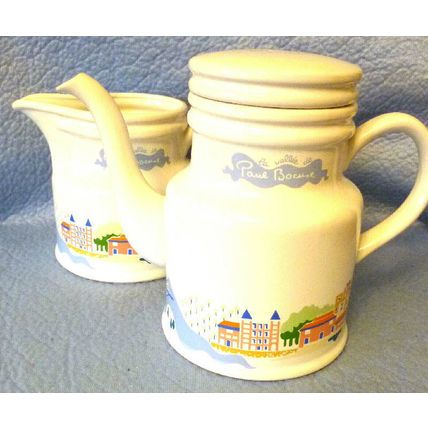 RARE - PAUL BOCUSE COFFEE or TEA POT AND CREAM or MILK PITCHER