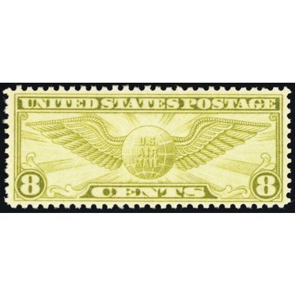 C17, Mint XF/Superb NH 8¢ Airmail Stamp *A GEM* Stuart Katz