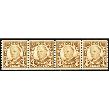 687, Mint NH 4¢ XF Gem Strip of Four Stamps * Stuart Katz