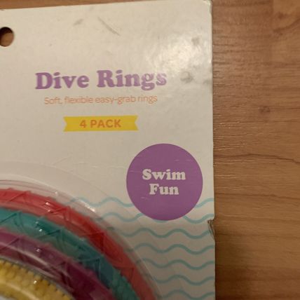 4-Piece Sun Squad Splash Bomb Dizzy Dive Rings Swim Toy Beach Pool