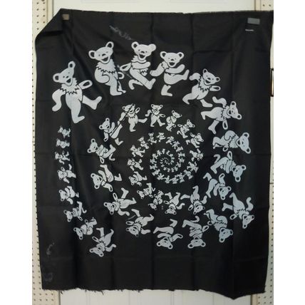 40 x 45 Gratetful Dead Spiral Circle Dancing Bears Wall Hanging Tapestry poster