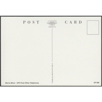 Morris Minor General Post Office Van - Golden Era Postcard