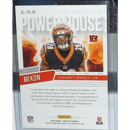 2020 Panini Prestige JOE MIXON (Bengals) Power House #PH-JM