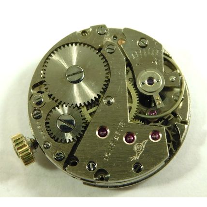 Antique AS Arthur Schnegg 970 15 Jewel Wristwatch Movement Working Everite Dial