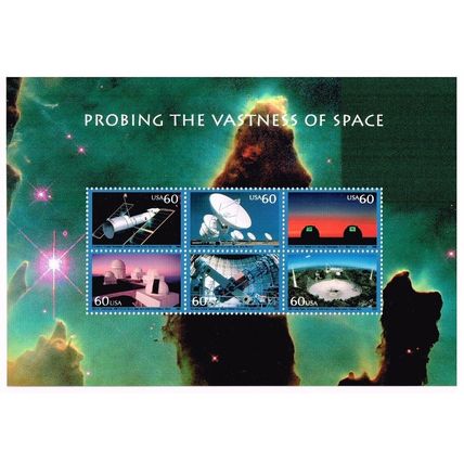 Probing The Vastness of Space Sheet of Six 60 Cent Stamps Scott 3409