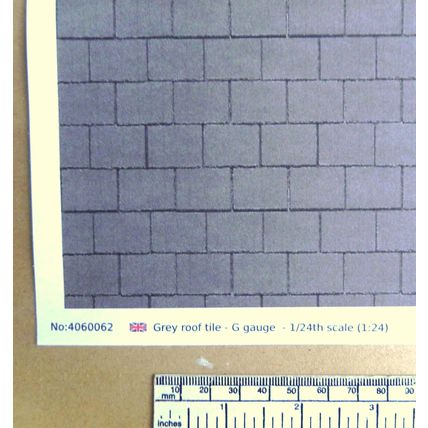 Feuille A4 en papier pour tuiles - gris - calibre G (1:24)