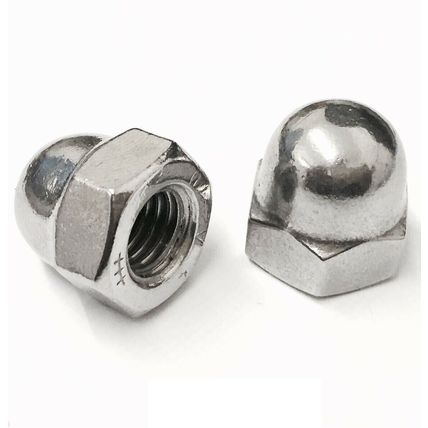 A2 STAINLESS STEEL DOME NUTS TO FIT METRIC BOLTS M3,4,5,6,8,10,12,14,16,18,20mm