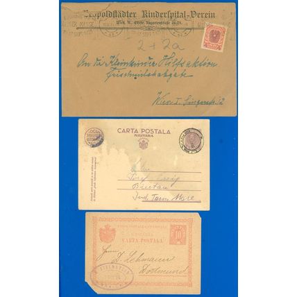 Early 1900s LOT/6 Covers, Some War Related, AUSTRIA, ROMANIA, HONDURAS, EQUADOR!