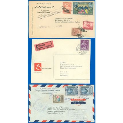Early 1900s LOT/6 Covers, Some War Related, AUSTRIA, ROMANIA, HONDURAS, EQUADOR!