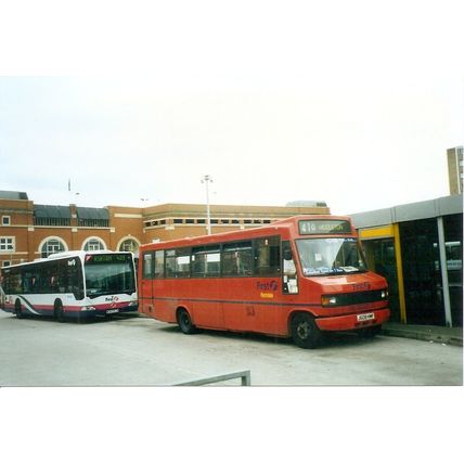 Colour Photograph of First Manchester Ltd. - J608 HMF ex. Capital Citybus Ltd.