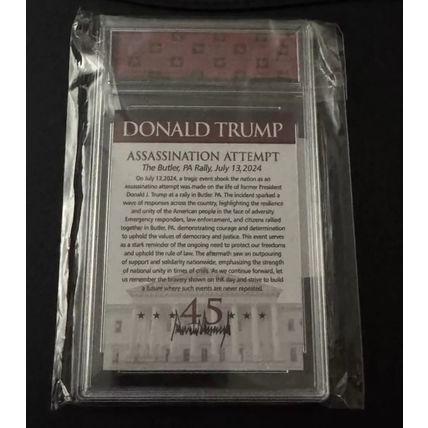 Donald Trump 2024 Assassination Attempt MAGA Trading Card - Special Edition MINT