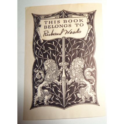 Richard Woods, Ex Libris bookplate, 1930's