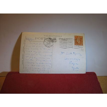 NAVE, ST ALBANS ABBEY, HERTFORDSHIRE used. postcard by Valentine 1947 pm =