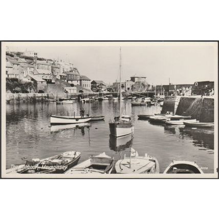 The Harbour, Mevagissey, Cornwall, c.1950s - Photo Precision RP Postcard