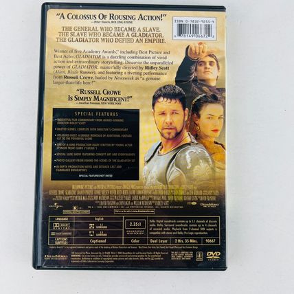 Gladiator DVD Russell Crowe, Joaquin Phoenix