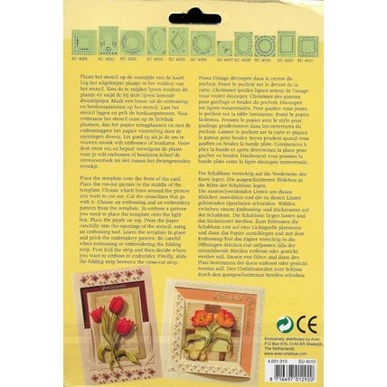 Marianne. Super Stencil. 4.051310. Embroidery, Embossing & Pricking Stencil.